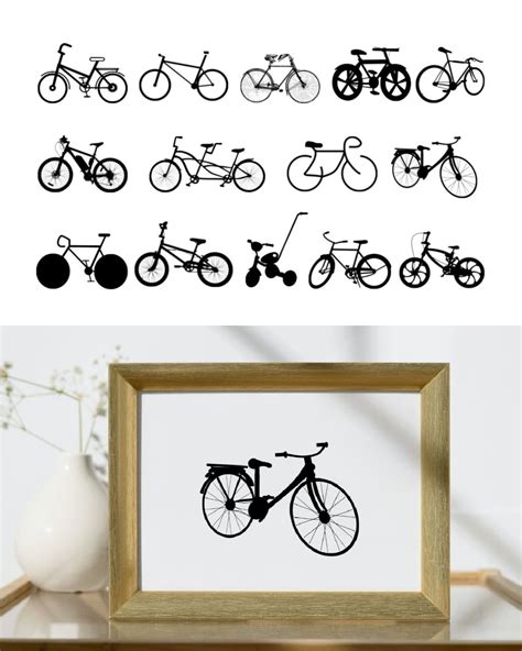 Bicycle Silhouette Vector – MasterBundles