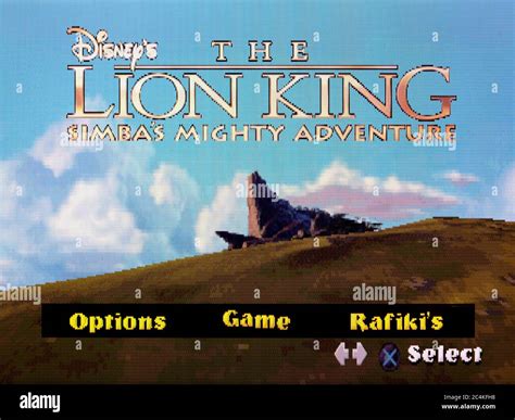 Disney's The Lion King Simba's Mighty Adventure - Sony Playstation 1 PS1 PSX - Editorial use ...