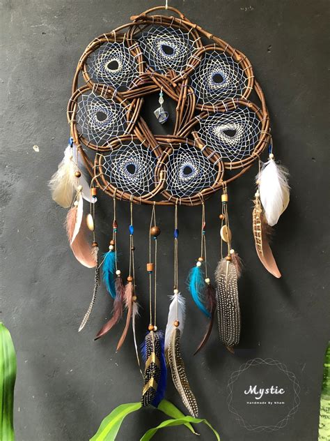 Well-made Dream Catcher Wood Wall Art, Large Dreamcatcher Wall Hanging, Stunning Beautifully ...