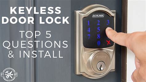 Schlage Keypad Deadbolt Installation Instructions | Bruin Blog