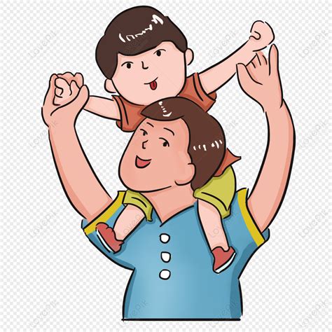 Father And Son, Child Fist, Son, Riding Big Horse PNG Transparent Background And Clipart Image ...