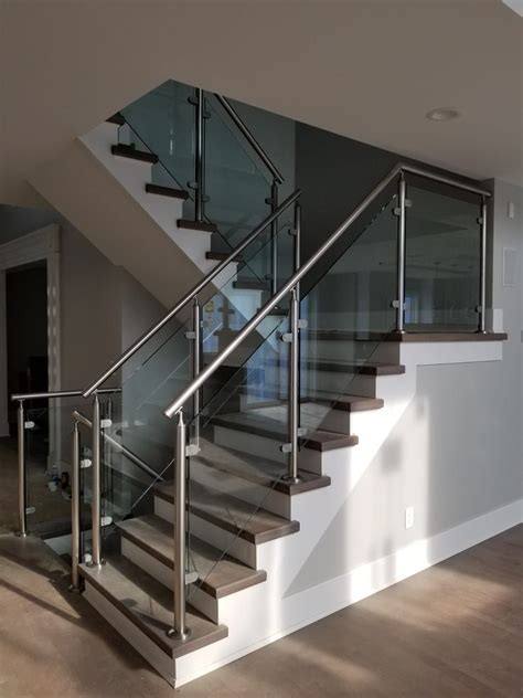 Steel Glass Railing Steps - Glass Designs