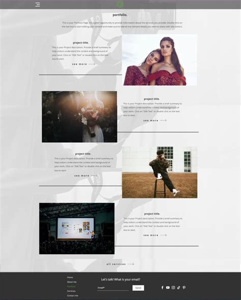 Photography Template for Wix Photography Business Wedding - Etsy