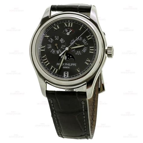 PATEK PHILIPPE Swiss Automatic Leather Platinum Watch-MTSJ11