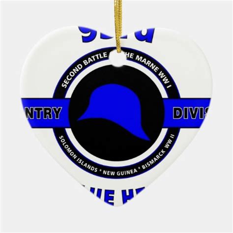 93RD INFANTRY DIVISION "THE BLUE HELMETS" ORNAMENTS | Zazzle