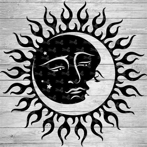 Sun Moon Vector Svg - IMAGESEE