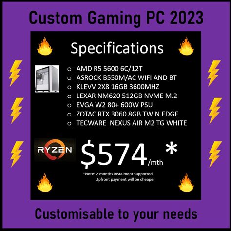 Custom Build Gaming PC 2023, Computers & Tech, Desktops on Carousell