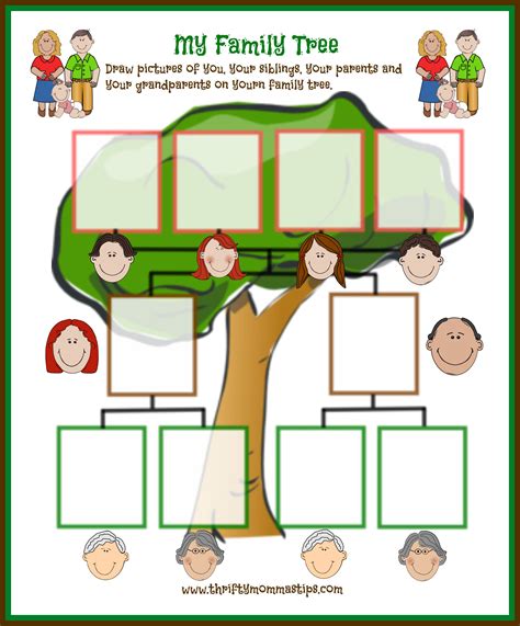 Favorite Kindergarten Family Tree Template Ukg Tamil Worksheets Pdf