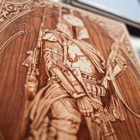 Laser Engraved Wooden Posters You Can Only Appreciate with a Magnifying Glass | ilikethesepixels ...