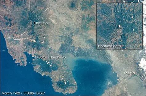 Mt.Pinatubo's Eruption Aftermath, As Seen From Space