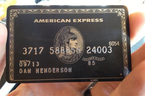 The American Express Centurion Black Card