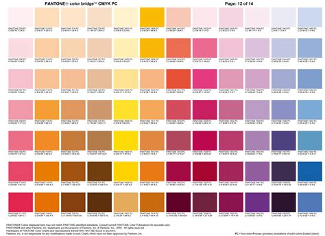 Carta color Pantone 12 | Color Pantone chart 12 | Pantone, Paletas de colores, Carta pantone