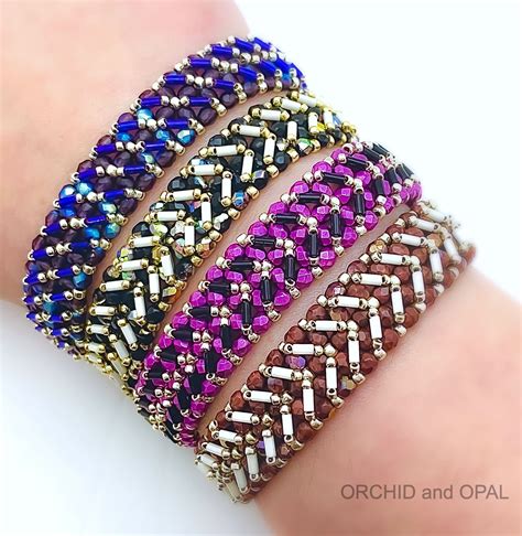 Free Beading Patterns For Bracelets Web Sparkle And Shine Are As Near As Your Wrist When You Use ...