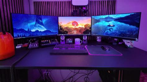 Matte Mainstream Bar gaming setup 2 monitore Auftauen, auftauen, Frost auftauen Christentum Nordost