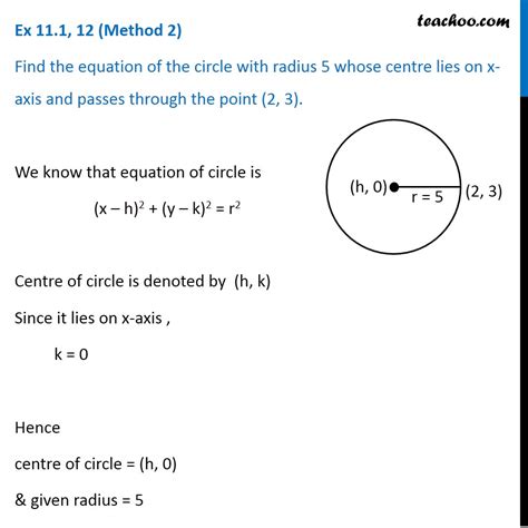 Circle equation - haccricket