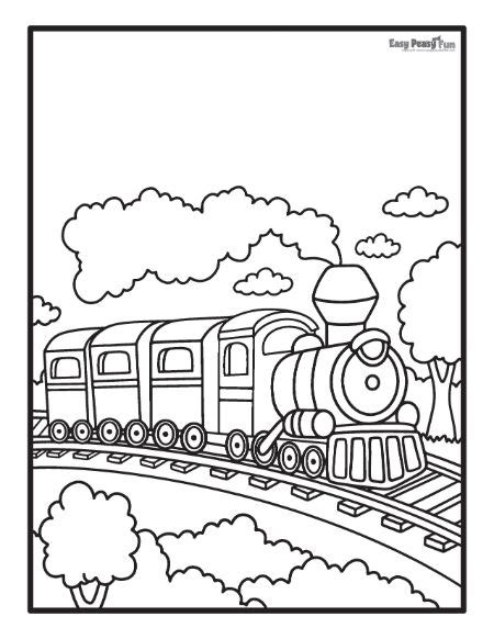 Kids Coloring Pages Trains