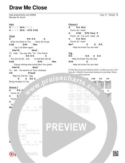 Draw Me Close To You Chords - Sheet and Chords Collection