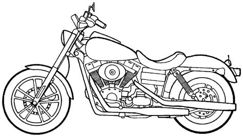 20 Desenhos de Motos para Colorir - Online Cursos Gratuitos | Desenho moto, Motas harley ...