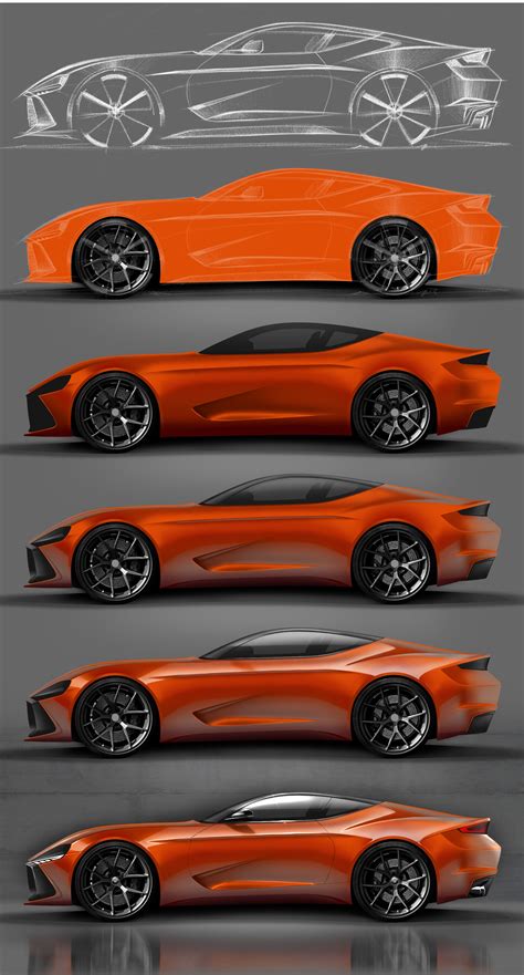 How To Draw A Concept Car Step By Step - Car Retro