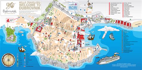 Dubrovnik Old Town Map | Dubrovnik City Map | Go Dubrovnik