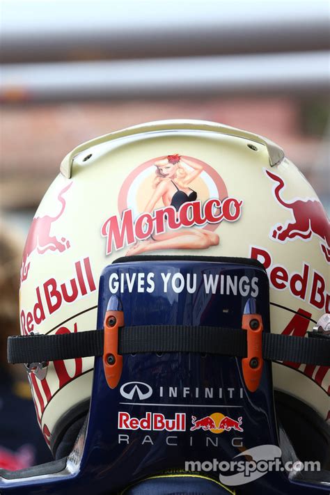 The helmet of Sebastian Vettel, Red Bull Racing at Monaco GP