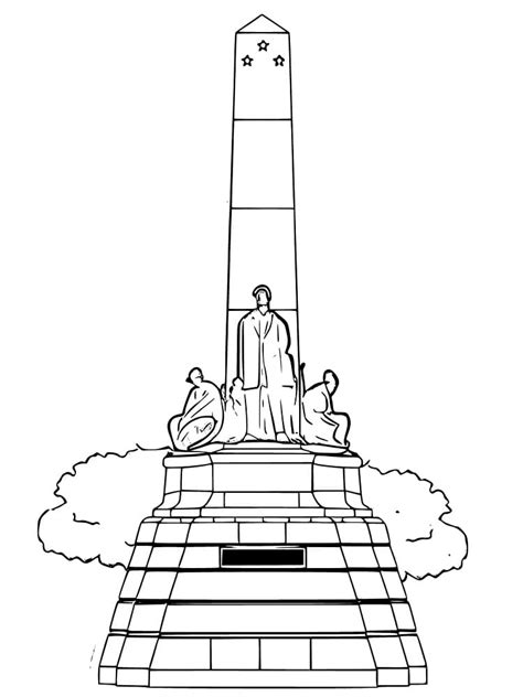 Manila Rizal Park coloring page - Download, Print or Color Online for Free