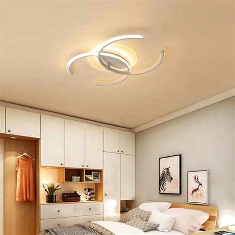 Bedroom light minimalist modern led ceiling lamp personalized creative atmosphere art children ...