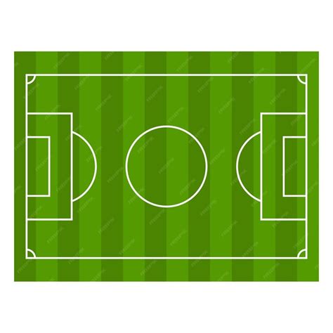 Premium Vector | Flat football soccer ground pitch vector illustration top view football soccer ...