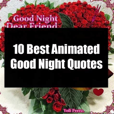 10 Best Animated Good Night Quotes