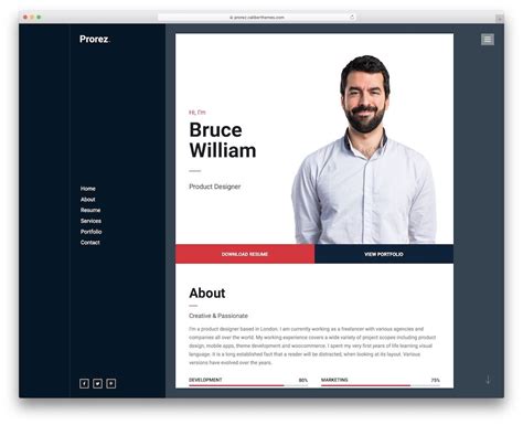 Creative professional portfolio resume templates - booltheme