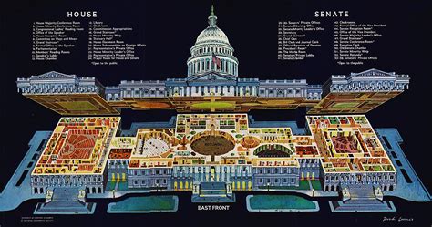 Intricate Cutaway Drawing Of The Capitol — Architect of the Capital