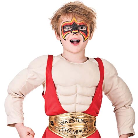 WWE Wrestler Boys Fancy Dress Wrestling Sports Party Kids Childrens WWF Costume | eBay