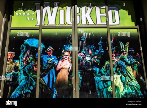 Wicked the musical poster. Los Angeles. CA Stock Photo - Alamy