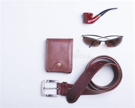 Men`s Accessories for Business and Rekreation. a Professional Studio Photograph of Men`s ...