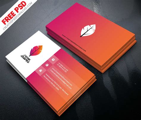 Professional Business Card Psd Free Download regarding Visiting Card Templates Psd Free Download ...