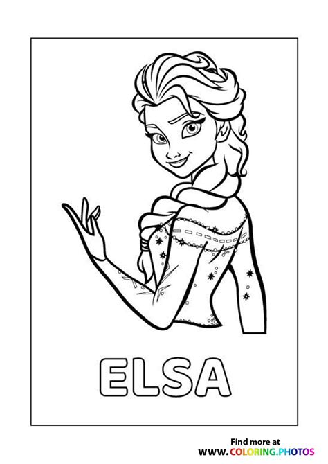 Elsa Frozen Images Coloring