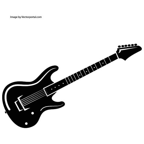 Guitar Clip Art Black and White – Cliparts