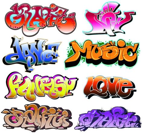 Beautiful graffiti font design (884) Free EPS Download / 4 Vector