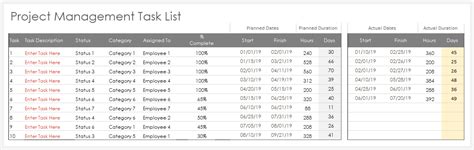 10 Task List Template Excel Spreadsheet - Perfect Template Ideas