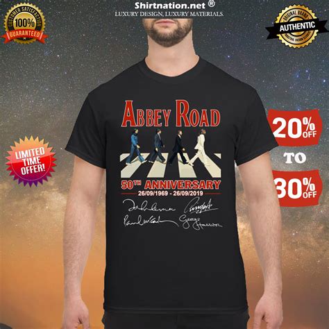 [HOTTEST] Abbey Road 50th anniversary signatures shirt