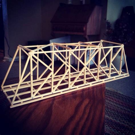 Classic ‘K-Truss’ Bridge Design (Balsa Wood) | Garrett's Bridges | Truss bridge, Bridge design ...