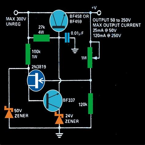 Variable Voltage Power Supply Circuit Diagram