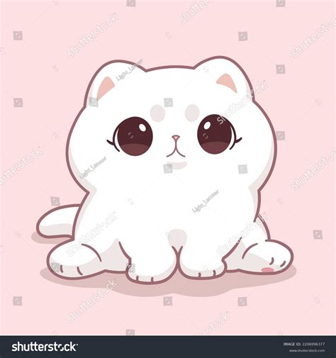 Cute Baby Kitten Vector Illustration Stock Vector (Royalty Free) 2206996377 | Shutterstock