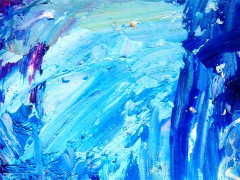 Blue and White Abstract Painting · Free Stock Photo