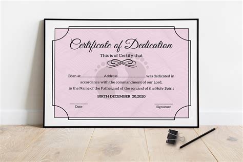 Baby Dedication Certificate (941485) | Flyers | Design Bundles