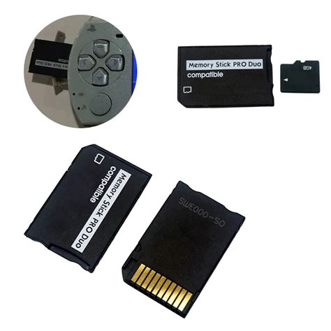 Centechia for Micro SD to Memory card adapter Stick Adapter For PSP Sopport Class10 for micro SD ...