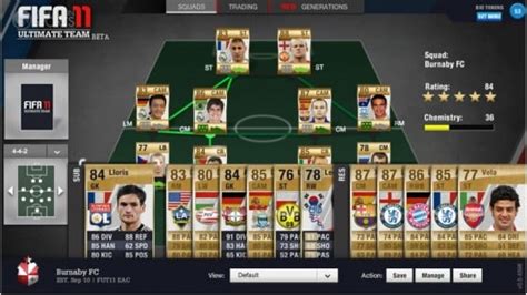 FIFA 11 Ultimate Team Feature Update Arrives February 17th - Operation Sports