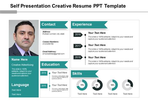 Self-Introduction PowerPoint Templates | Downloadable resume template, Free resume template ...