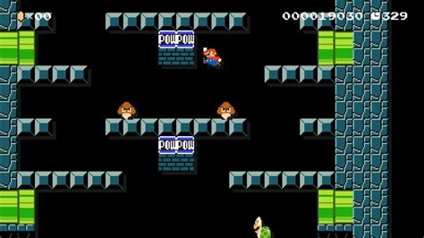 I made a pair of levels inspired by the original 1983 Mario Bros. game. : MarioMaker