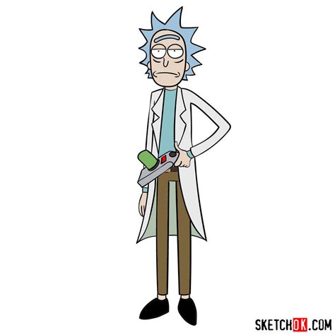 How to draw Rick and Morty characters - SketchOk